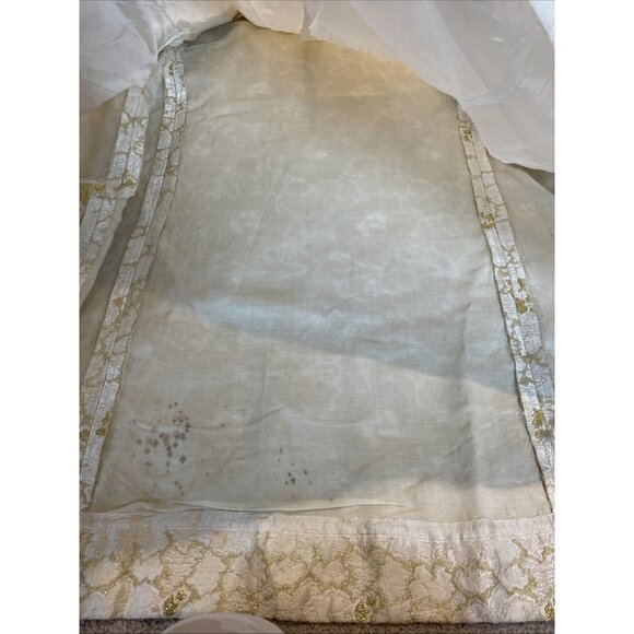 VTG 1960s Metallic Brocade Button Front Jacket Size M Gold Luxury Country Club - Picture 14 of 14